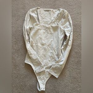 Abercrombie bodysuit size small off white